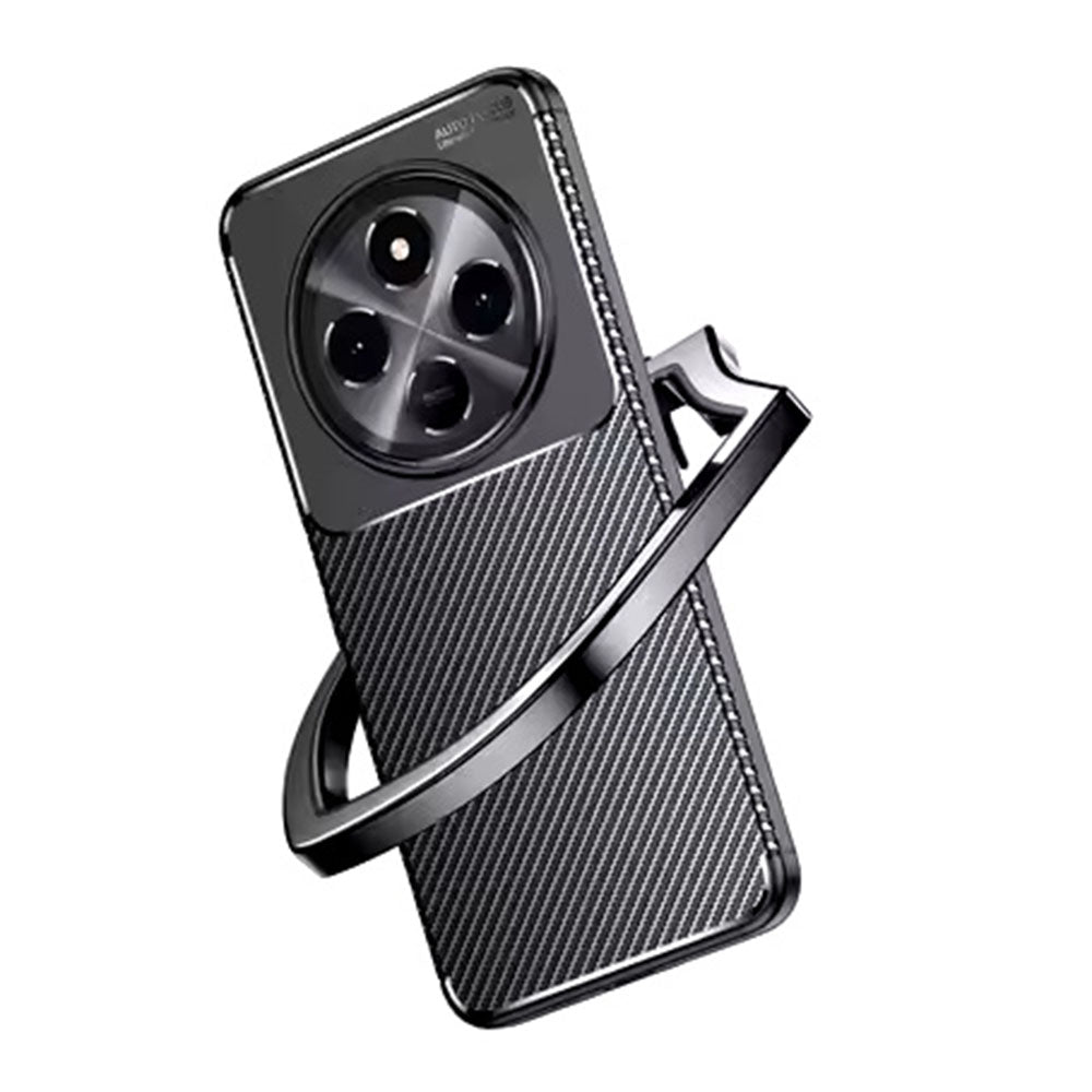 Futrola za Xiaomi Redmi Note 14 Pro 4G, Techsuit, CarbonFiber, Crna