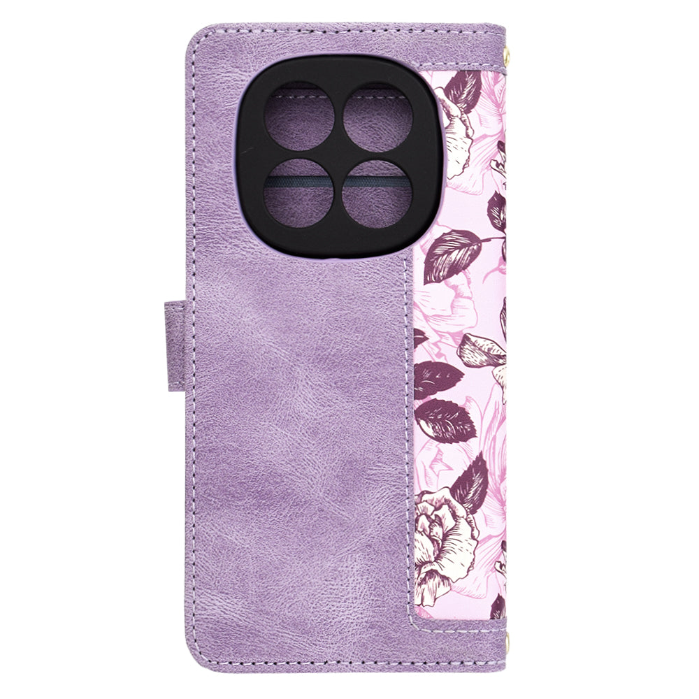 Futrola za Xiaomi Redmi Note 14 Pro 4G, Techsuit, FlipCraft, Ljubičasta