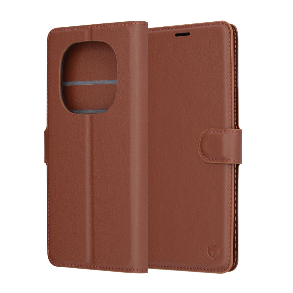 Futrola za Xiaomi Redmi Note 14 Pro 4G, Techsuit, Leather Folio, Braon