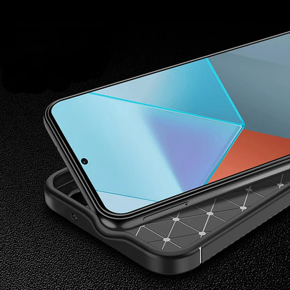 Futrola za Xiaomi Redmi Note 14 Pro+ 5G / Note 14 Pro 5G / Poco X7, Techsuit, CarbonFiber, Crna