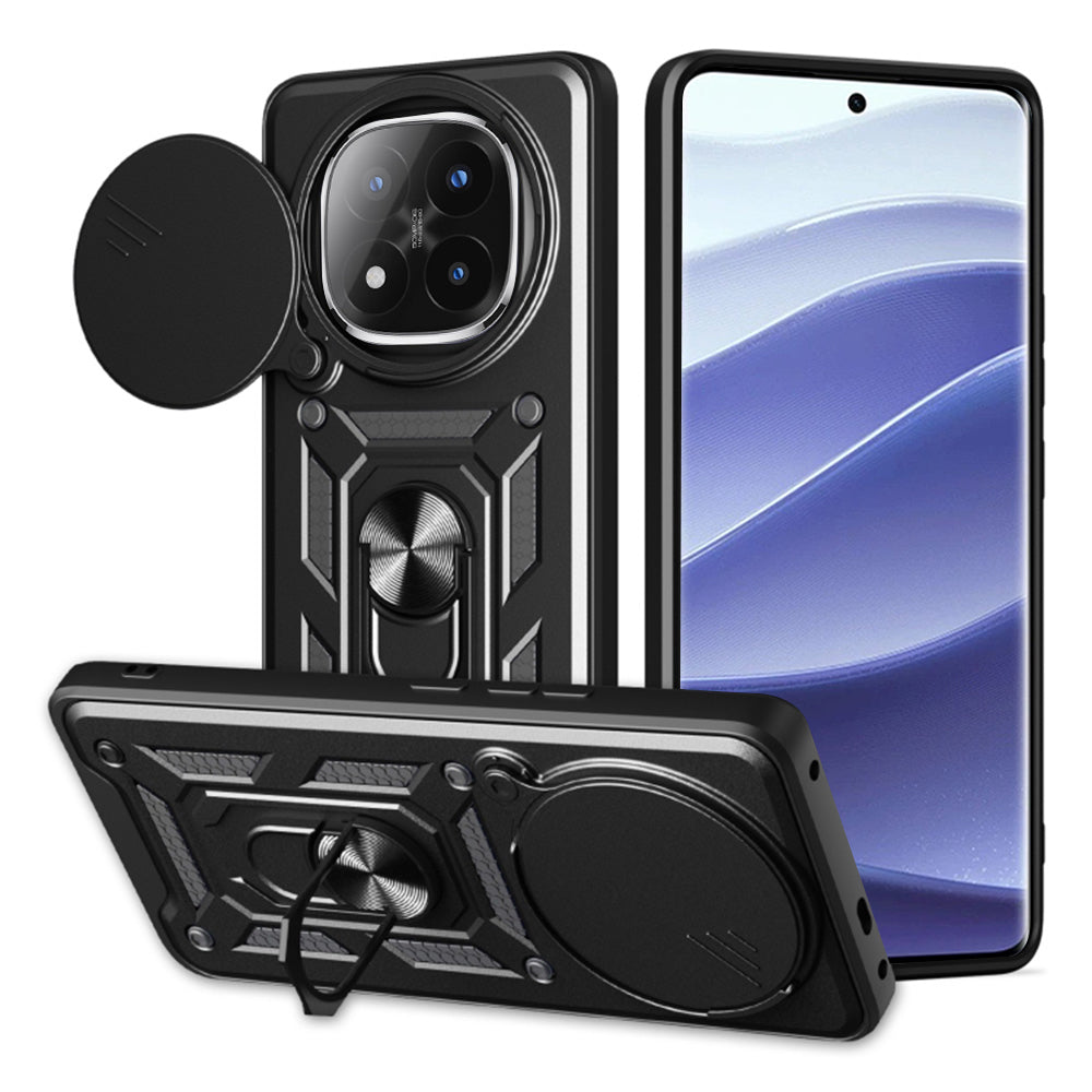Futrola za Xiaomi Redmi Note 14 Pro+ 5G, Techsuit, CamShield, Crna