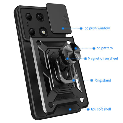 Futrola za Xiaomi Redmi Note 14S / Note 13 Pro 4G / Poco M6 Pro 4G, Techsuit, CamShield, Plava