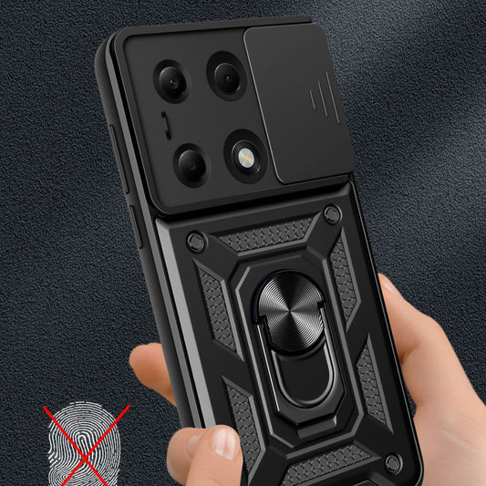 Futrola za Xiaomi Redmi Note 14S / Note 13 Pro 4G / Poco M6 Pro 4G, Techsuit, CamShield, Crna