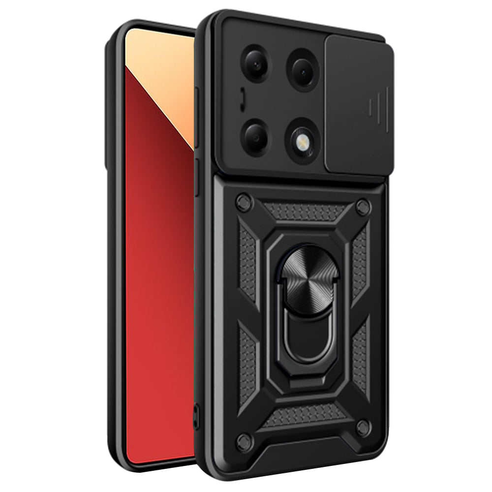 Futrola za Xiaomi Redmi Note 14S / Note 13 Pro 4G / Poco M6 Pro 4G, Techsuit, CamShield, Crna