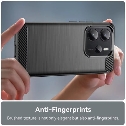 Futrola za Xiaomi Redmi Note 14S, Techsuit, Karbon, Crna