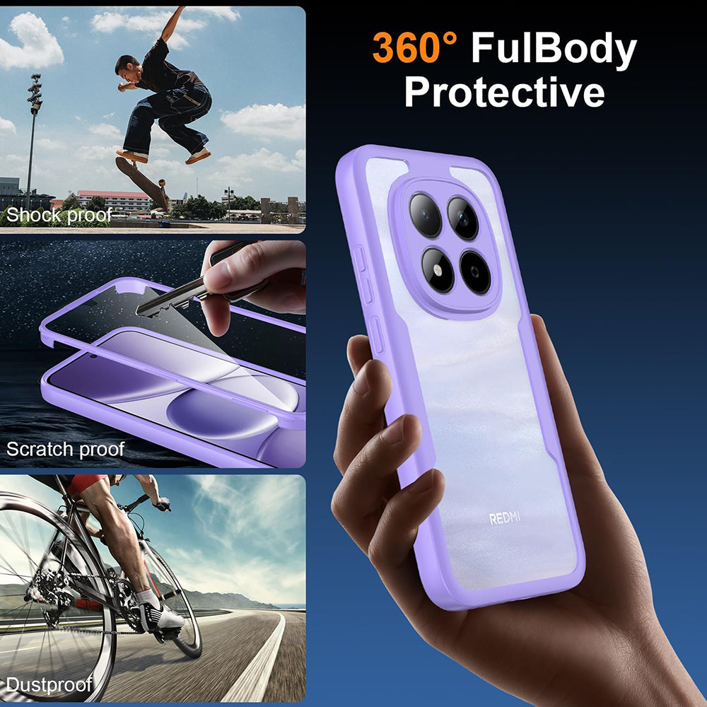Futrola za Xiaomi Redmi Note 15 Pro 5G, Techsuit, ColorVerse 360, Ljubičasta