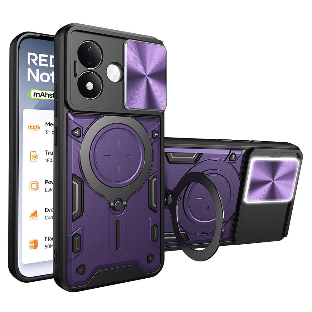 Maska za Xiaomi Redmi Note 17 4G / Note 17 5G, Techsuit, CamGuard Pro, ljubičasta