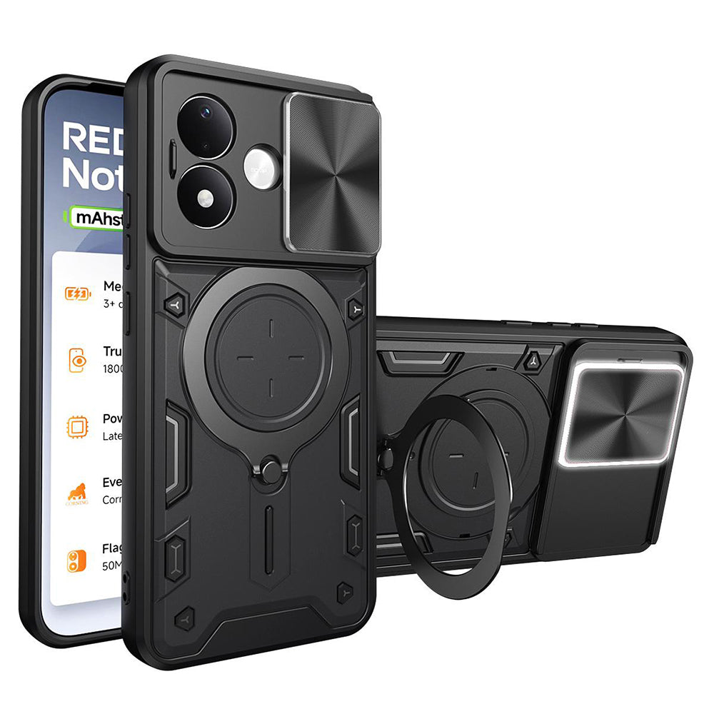 Maska za Xiaomi Redmi Note 17 4G / Note 17 5G, Techsuit, CamGuard Pro, crna