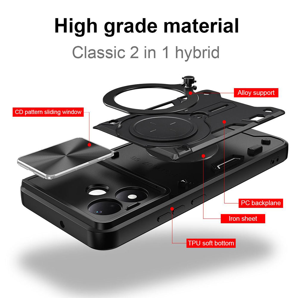 Maska za Xiaomi Redmi Note 17 4G / Note 17 5G, Techsuit, CamGuard Pro, crna