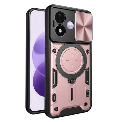 Maska za Xiaomi Redmi Note 17 4G / Note 17 5G, Techsuit, CamGuard Pro, ružičasto zlatna