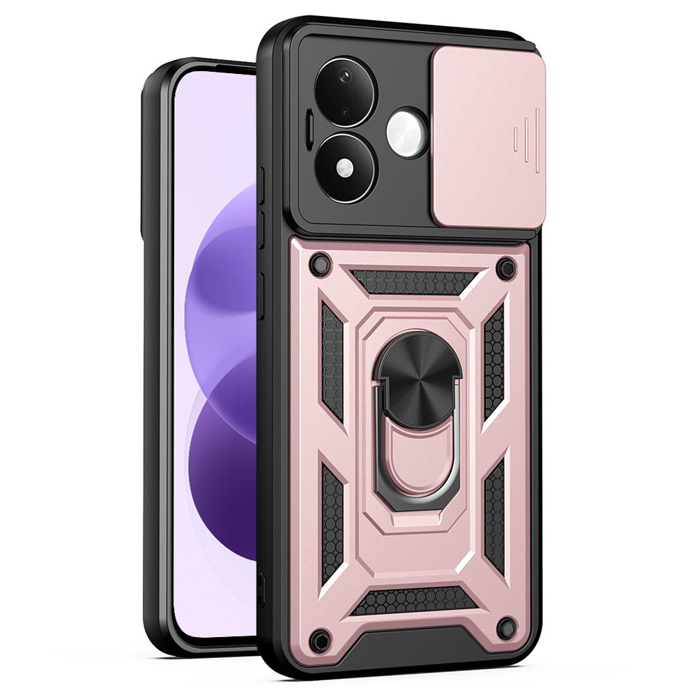 Maska za Xiaomi Redmi Note 17 4G / Note 17 5G, Techsuit, CamShield, ružičasto-zlatna