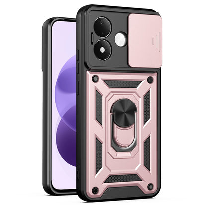Maska za Xiaomi Redmi Note 17 4G / Note 17 5G, Techsuit, CamShield, ružičasto-zlatna