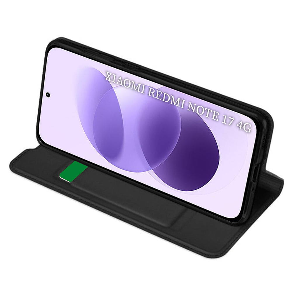 Futrola za Xiaomi Redmi Note 17 4G / Note 17 5G, Techsuit, Magskin Book, crna