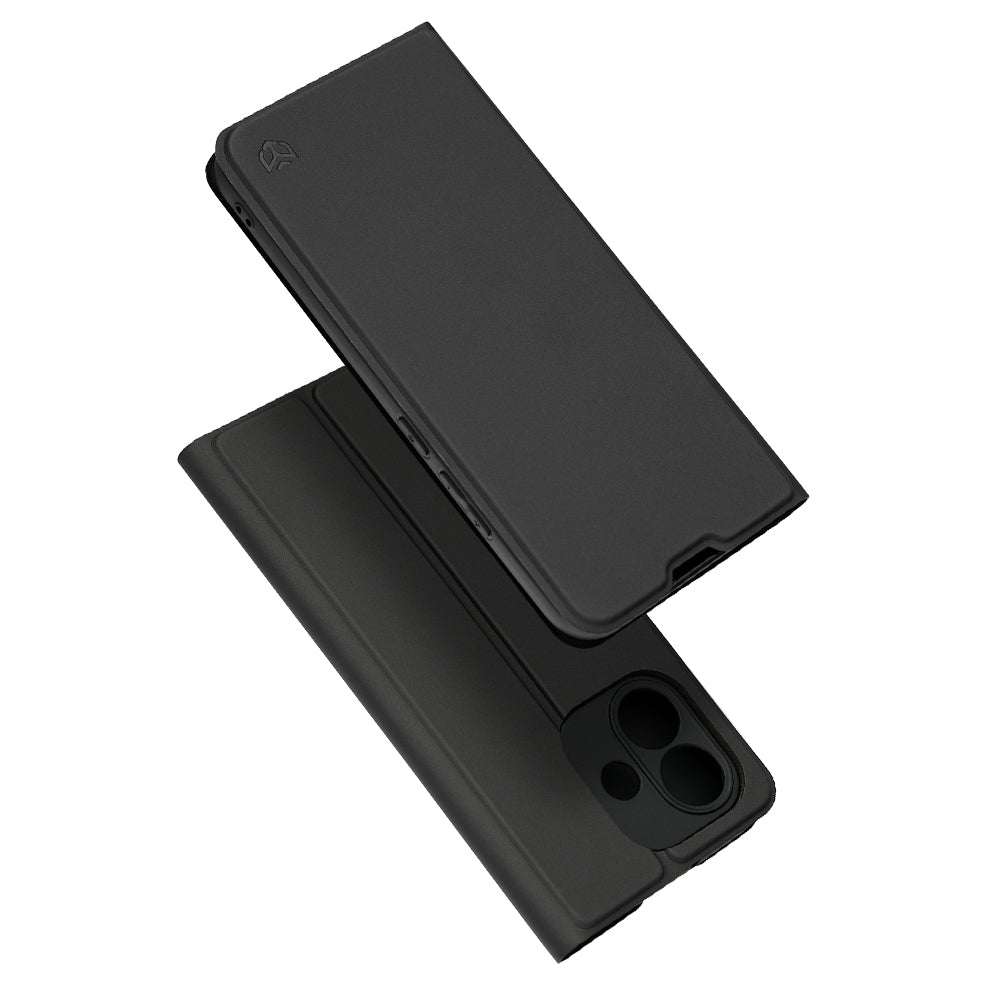 Futrola za Xiaomi Redmi Note 17 4G / Note 17 5G, Techsuit, Magskin Book, crna