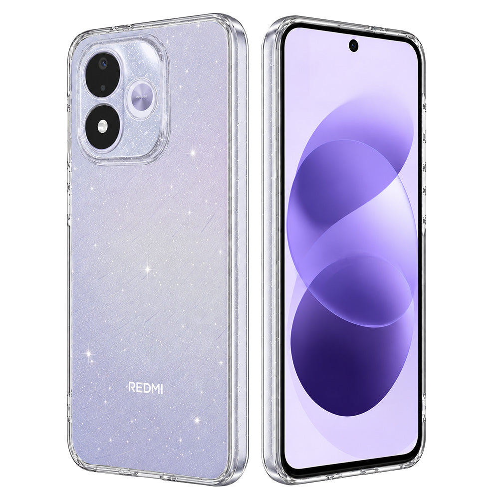 Maska za Xiaomi Redmi Note 17 4G / Note 17 5G, Techsuit, SparkleSkin, providna