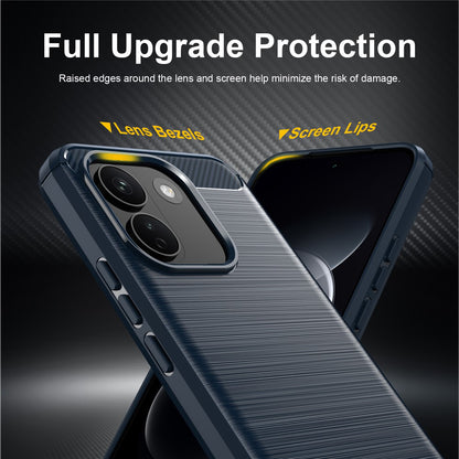 Futrola za Xiaomi Redmi Note 17 Pro Max, Techsuit, Carbon, plava