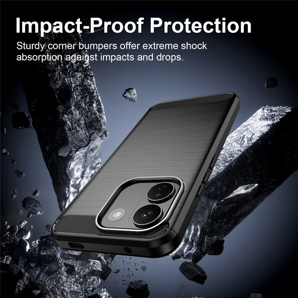 Futrola za Xiaomi Redmi Note 17 Pro Max, Techsuit, Karbon, Crna