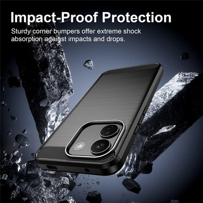 Futrola za Xiaomi Redmi Note 17 Pro Max, Techsuit, Karbon, Crna