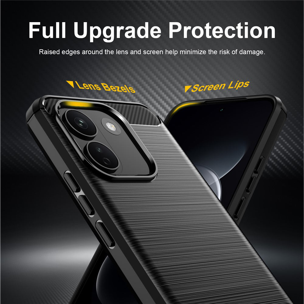 Futrola za Xiaomi Redmi Note 17 Pro Max, Techsuit, Karbon, Crna