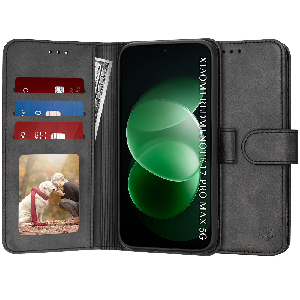 Futrola za Xiaomi Redmi Note 17 Pro Max, Techsuit, Diary Book, crna