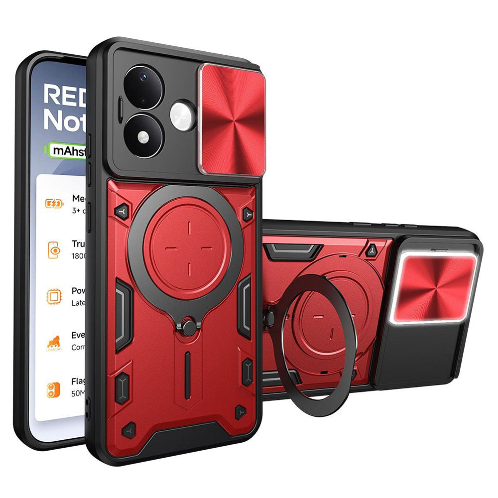 Maska za Xiaomi Redmi Note 17 Pro, Techsuit, CamGuard Pro, crvena