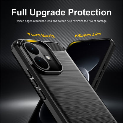 Futrola za Xiaomi Redmi Note 17 Pro, Techsuit, Karbon, Crna