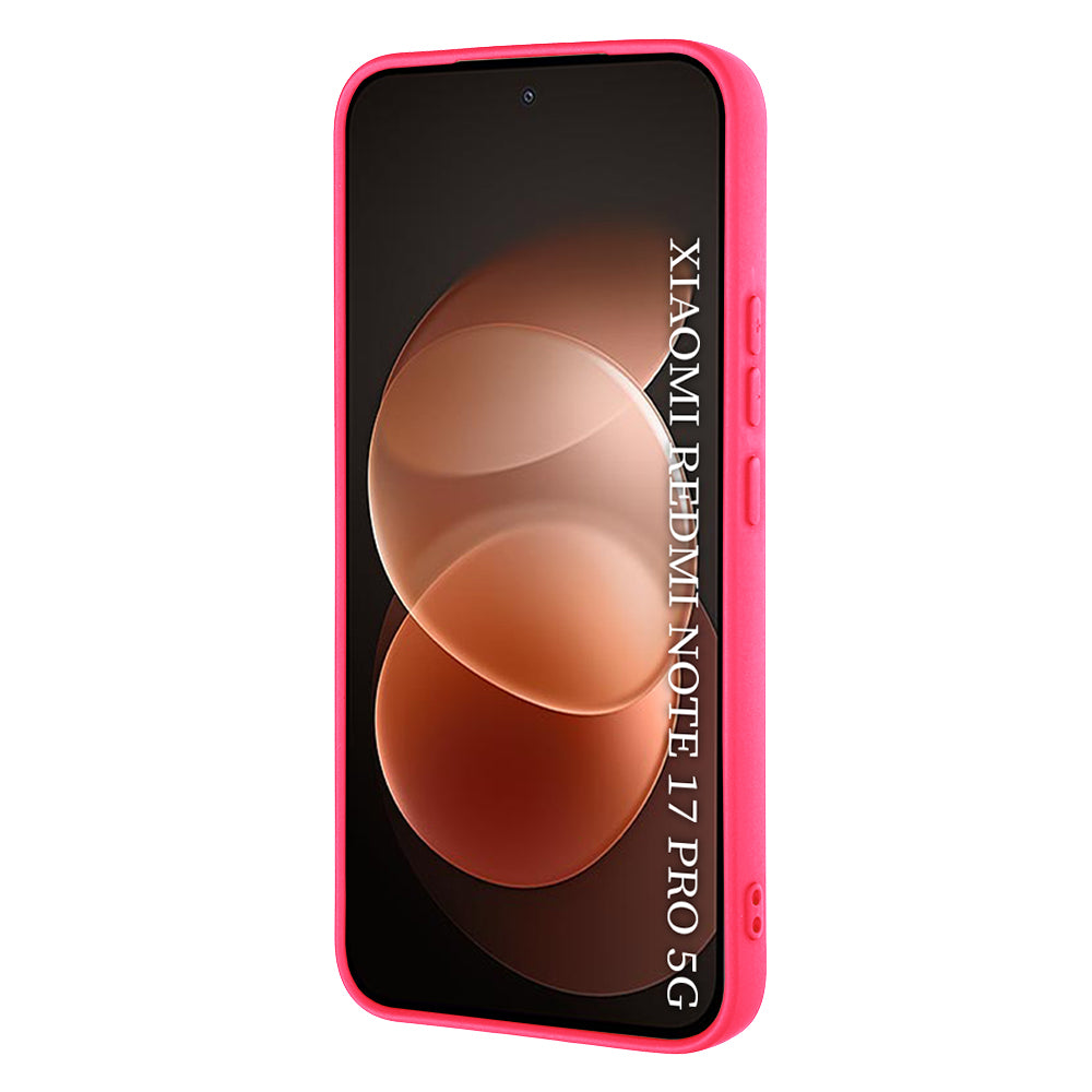 Maska za Xiaomi Redmi Note 17 Pro, Techsuit, SoftFlex, tamnoružičasta