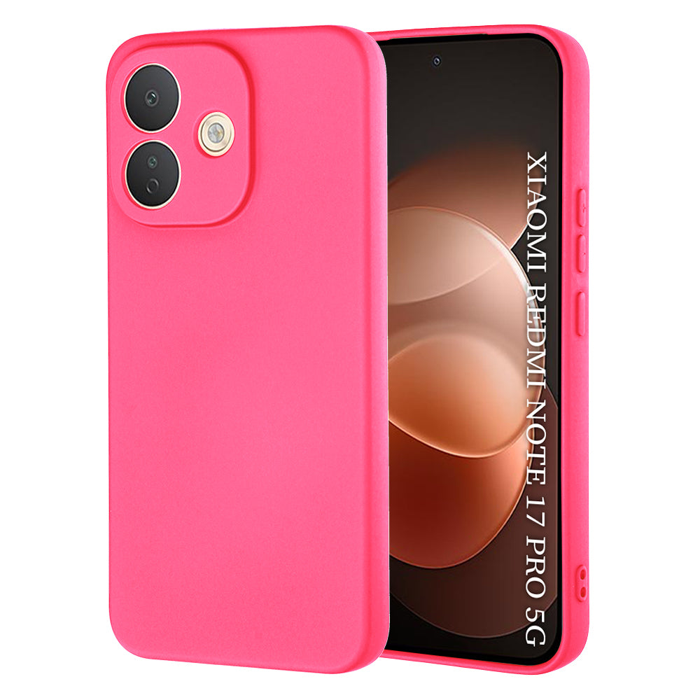 Maska za Xiaomi Redmi Note 17 Pro, Techsuit, SoftFlex, tamnoružičasta