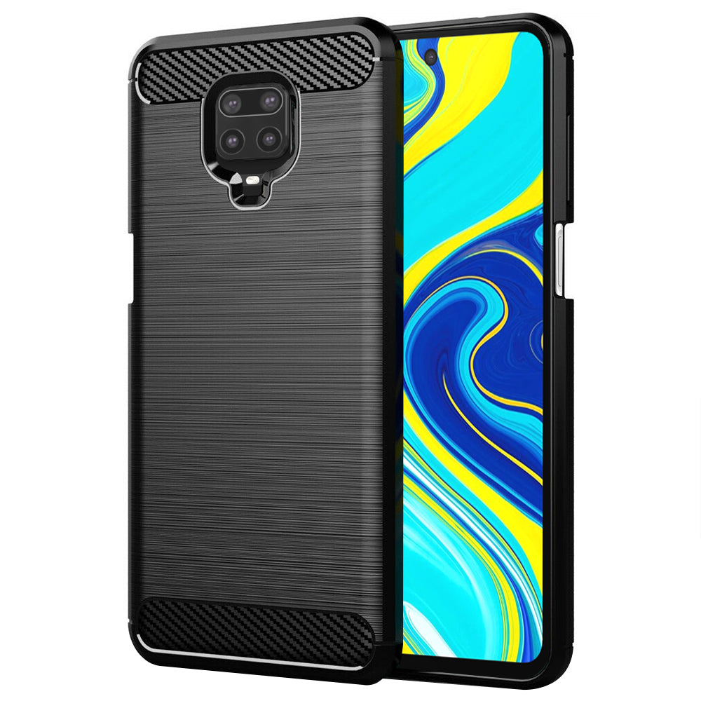 Futrola za Xiaomi Redmi Note 9S / Note 9 Pro / Note 9 Pro Max, Techsuit, Karbon, Crna