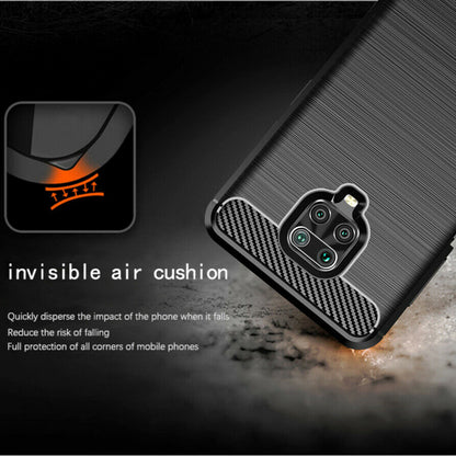 Futrola za Xiaomi Redmi Note 9S / Note 9 Pro / Note 9 Pro Max, Techsuit, Karbon, Crna