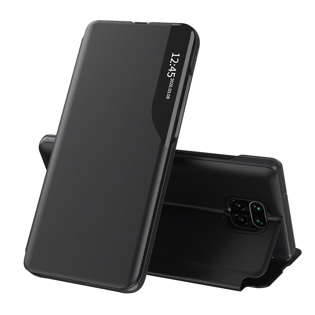 Futrola za Xiaomi Redmi Note 9S / Note 9 Pro / Note 9 Pro Max, Techsuit, eFold, Crna