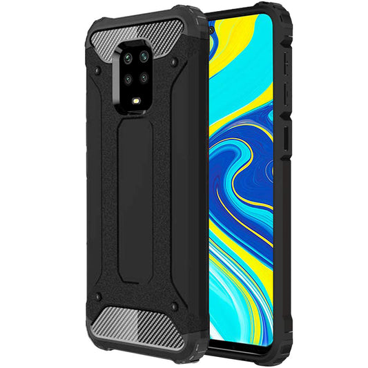 Futrola za Xiaomi Redmi Note 9S / Note 9 Pro / Note 9 Pro Max, Techsuit, Hybrid Armor, Crna