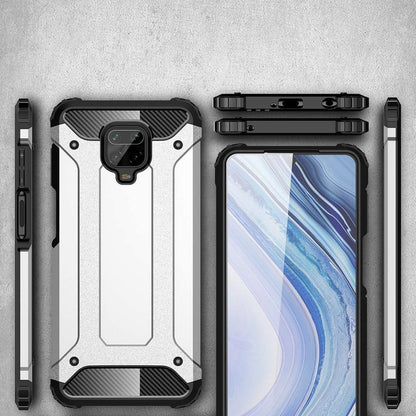 Futrola za Xiaomi Redmi Note 9S / Note 9 Pro / Note 9 Pro Max, Techsuit, Hybrid Armor, Crna