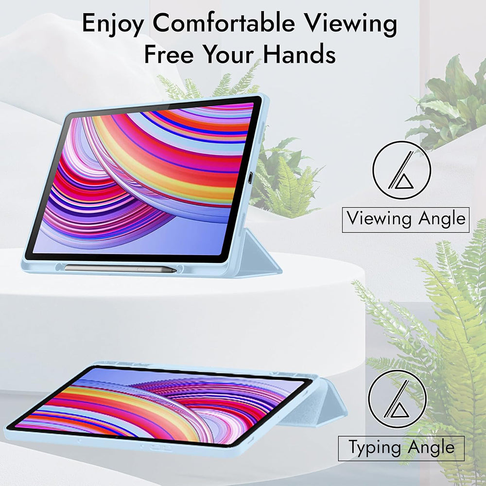 Futrola za Xiaomi Redmi Pad 2 Pro, Techsuit, Flex Trifold, Plava