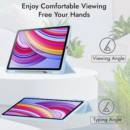 Futrola za Xiaomi Redmi Pad 2 Pro, Techsuit, Flex Trifold, Plava