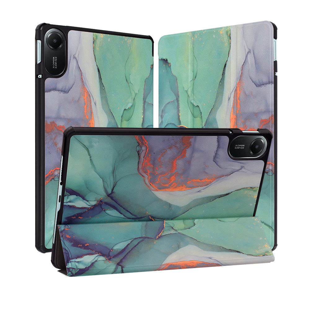 Futrola za Xiaomi Redmi Pad 2, Techsuit, FoldPro Green Time, Multicolor