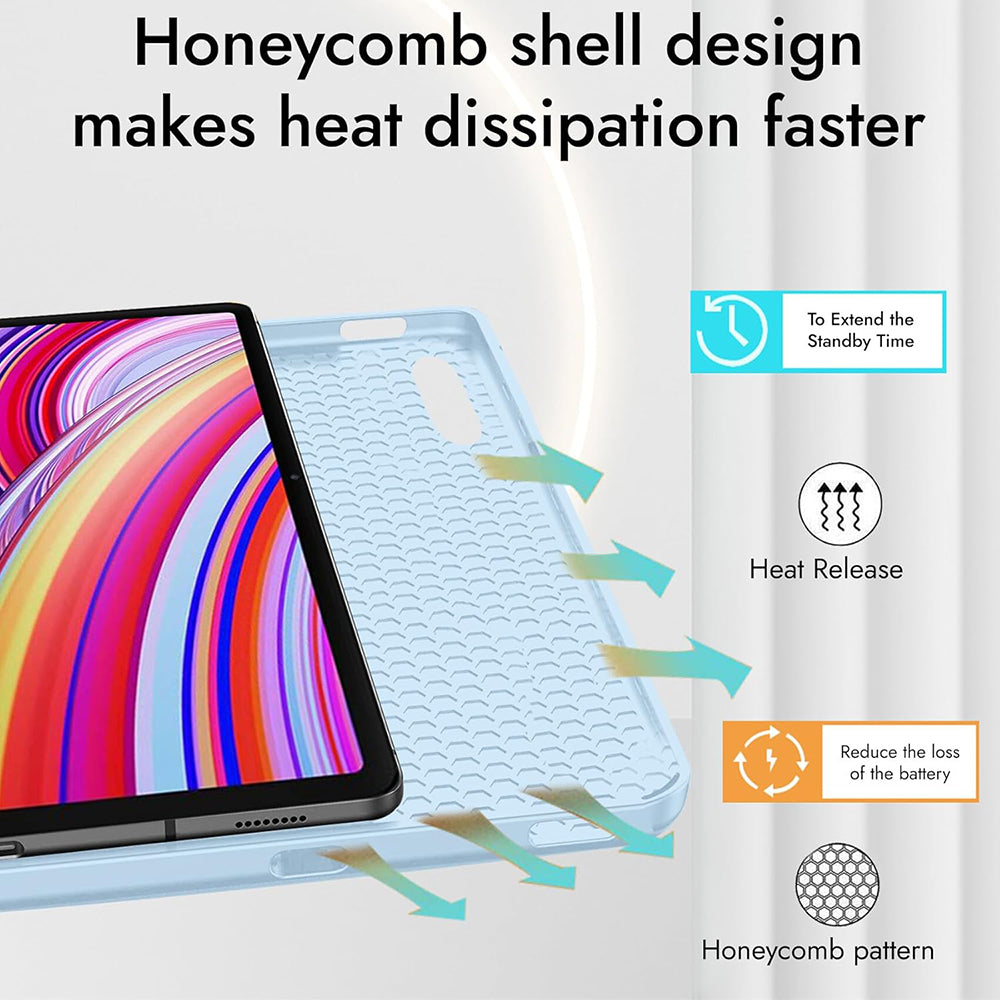 Futrola za Xiaomi Redmi Pad Pro / Pad / Pad Pro 5G, Techsuit, Flex Trifold, Teget