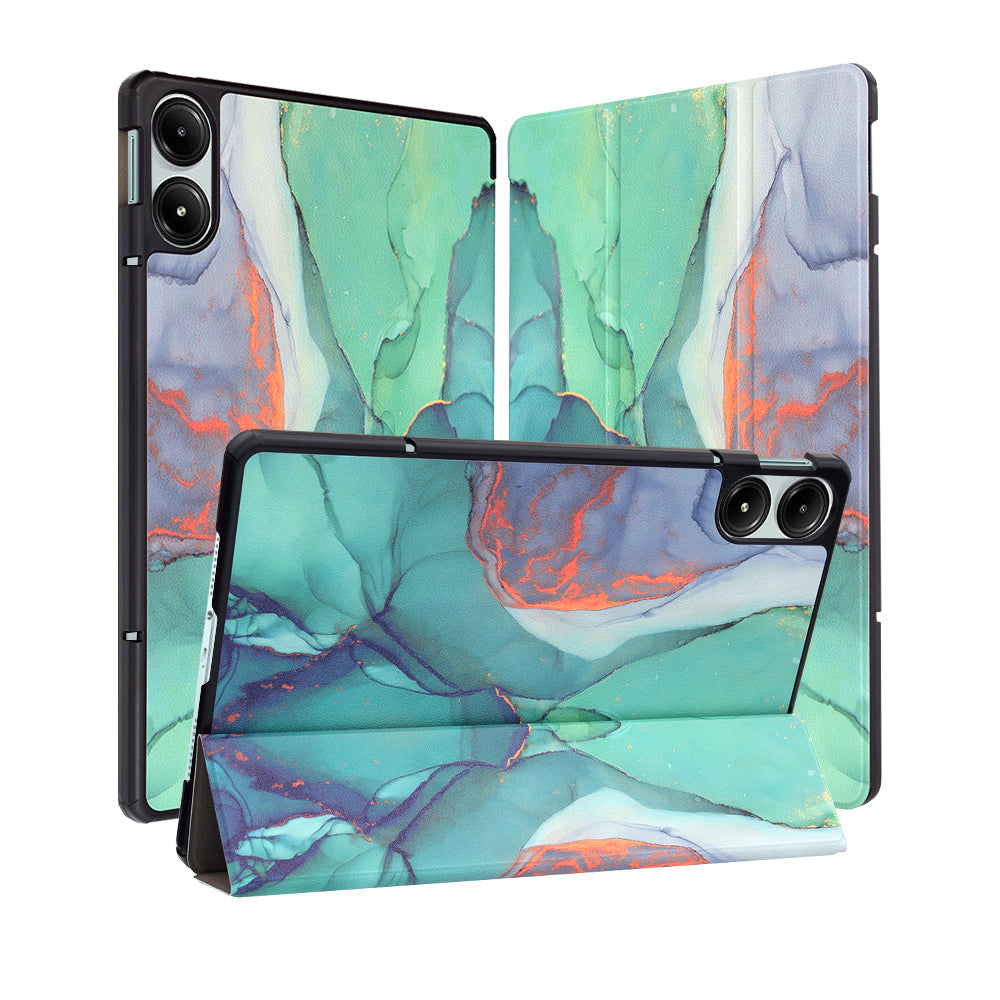 Futrola za Xiaomi Redmi Pad Pro / Pad / Pad Pro 5G, Techsuit, FoldPro Green Time, Multicolor