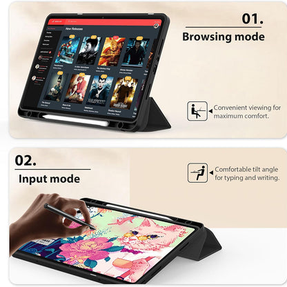 Futrola za Xiaomi Redmi Pad SE 8.7, Techsuit, Flex Trifold, Crna