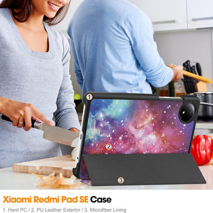 Futrola za Xiaomi Redmi Pad SE 8.7, Techsuit, FoldPro Galaxy, Multicolor