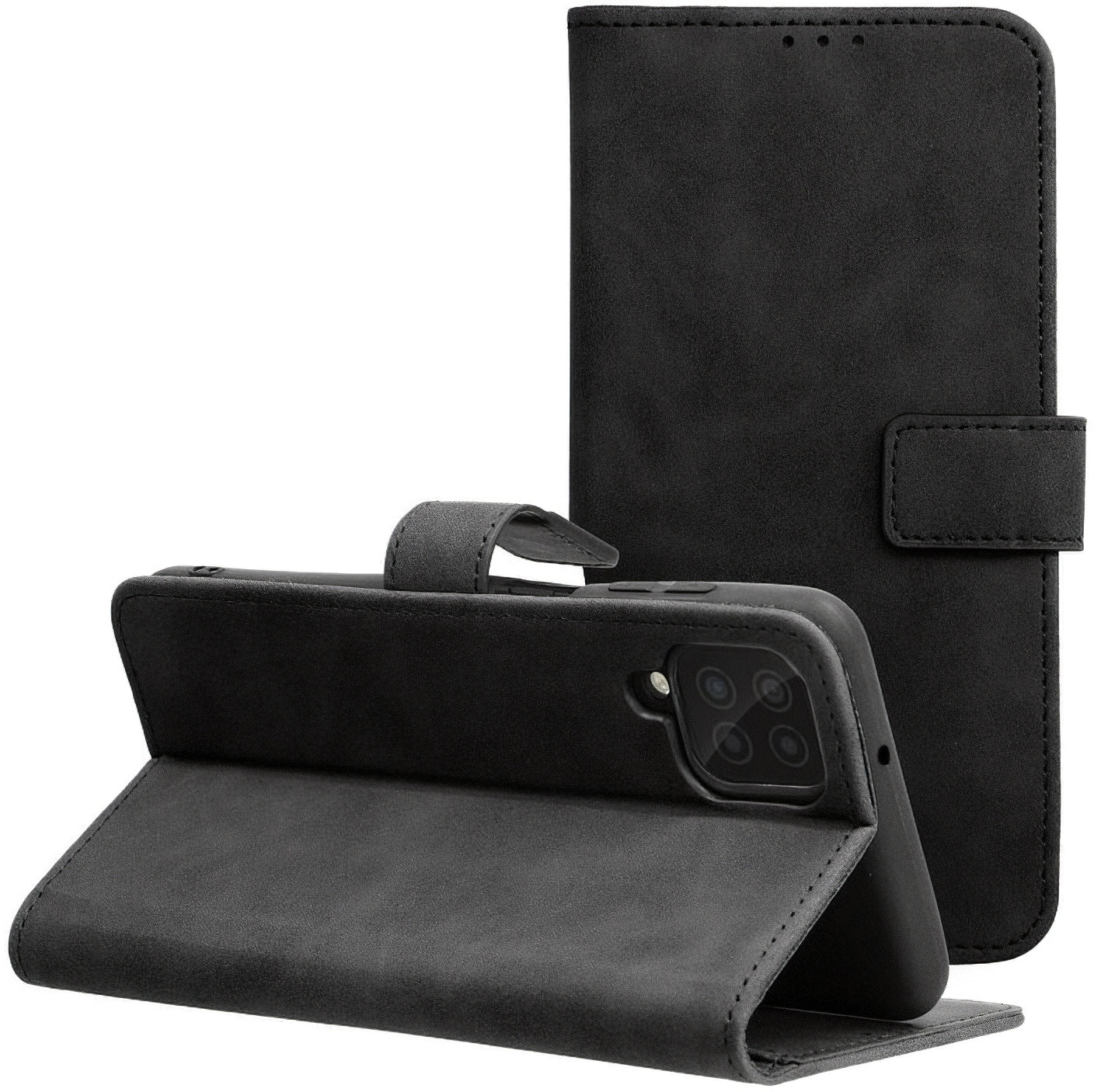 Futrola za Samsung Galaxy A12 Nacho A127 / M12 M127 / A12 A125, Forcell, Tender Book, Crna