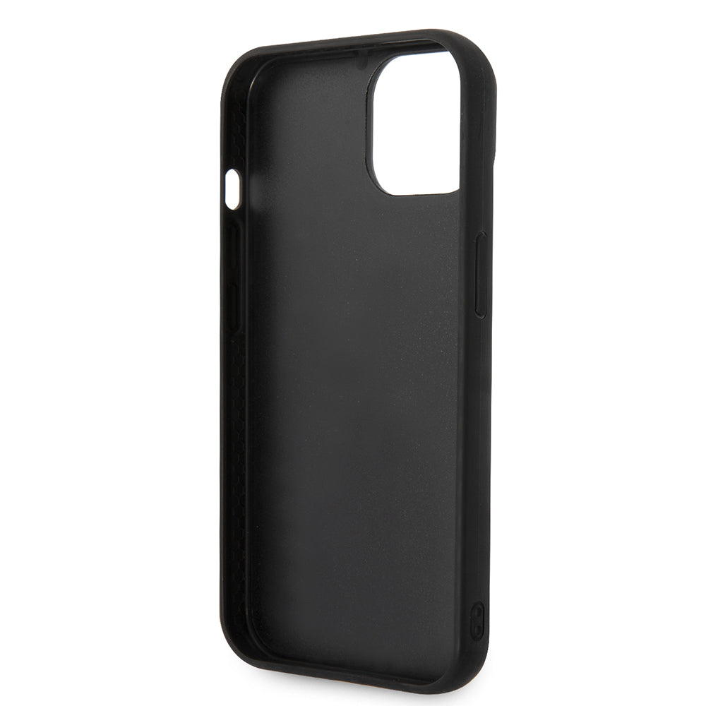 Futrola za Apple iPhone 14 Plus, Karl Lagerfeld, Quilted Puffy Metal Logo, Crna