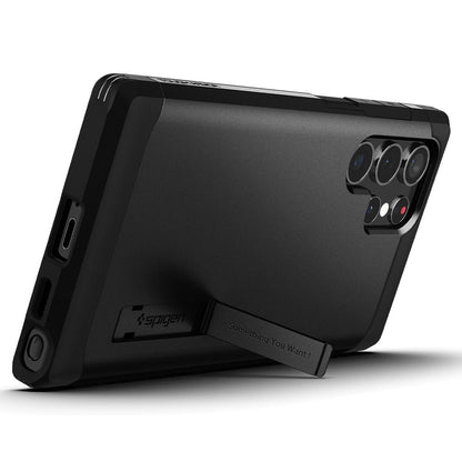 Futrola za Samsung Galaxy S22 Ultra 5G S908, Spigen, Tough Armor, Crna ACS03923