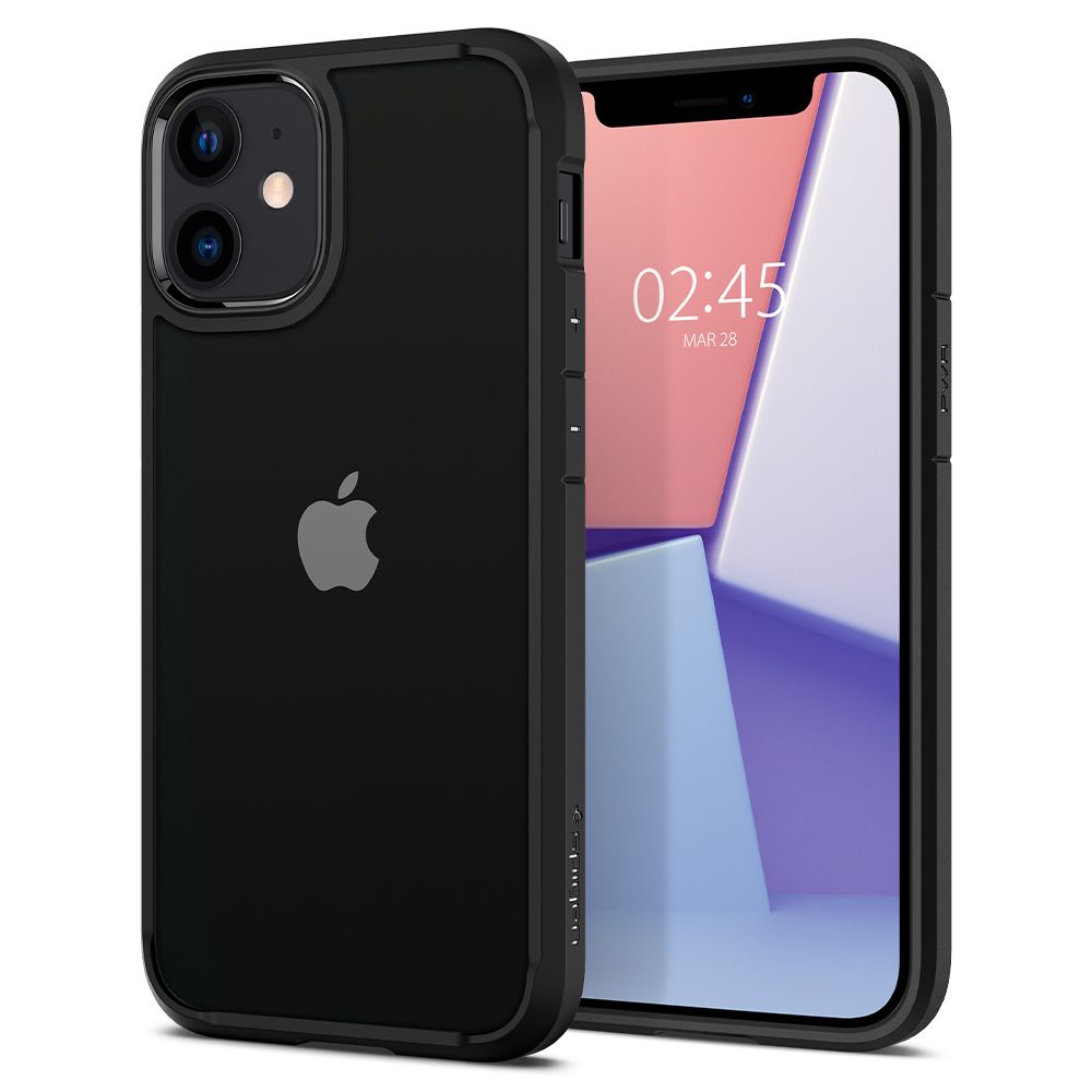 Futrola za Apple iPhone 12 / 12 Pro, Spigen, Ultra Hybrid, Crna ACS01703