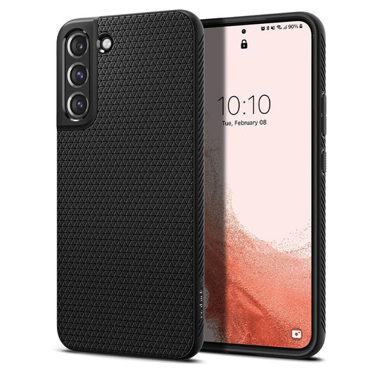 Futrola za Samsung Galaxy S22 5G S901, Spigen, Liquid Air, Crna ACS03987