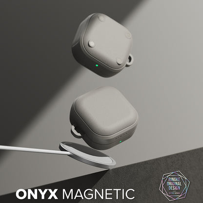 Futrola Ringke Onyx Magnetic za Samsung Galaxy Buds4 / Buds4 Pro, Siva