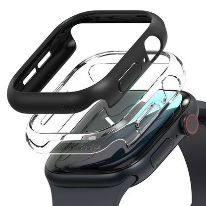 Ringke Slim futrola za Apple Watch Series 10 / 11 46mm, Set 2 komada, Mat Crna / Providna