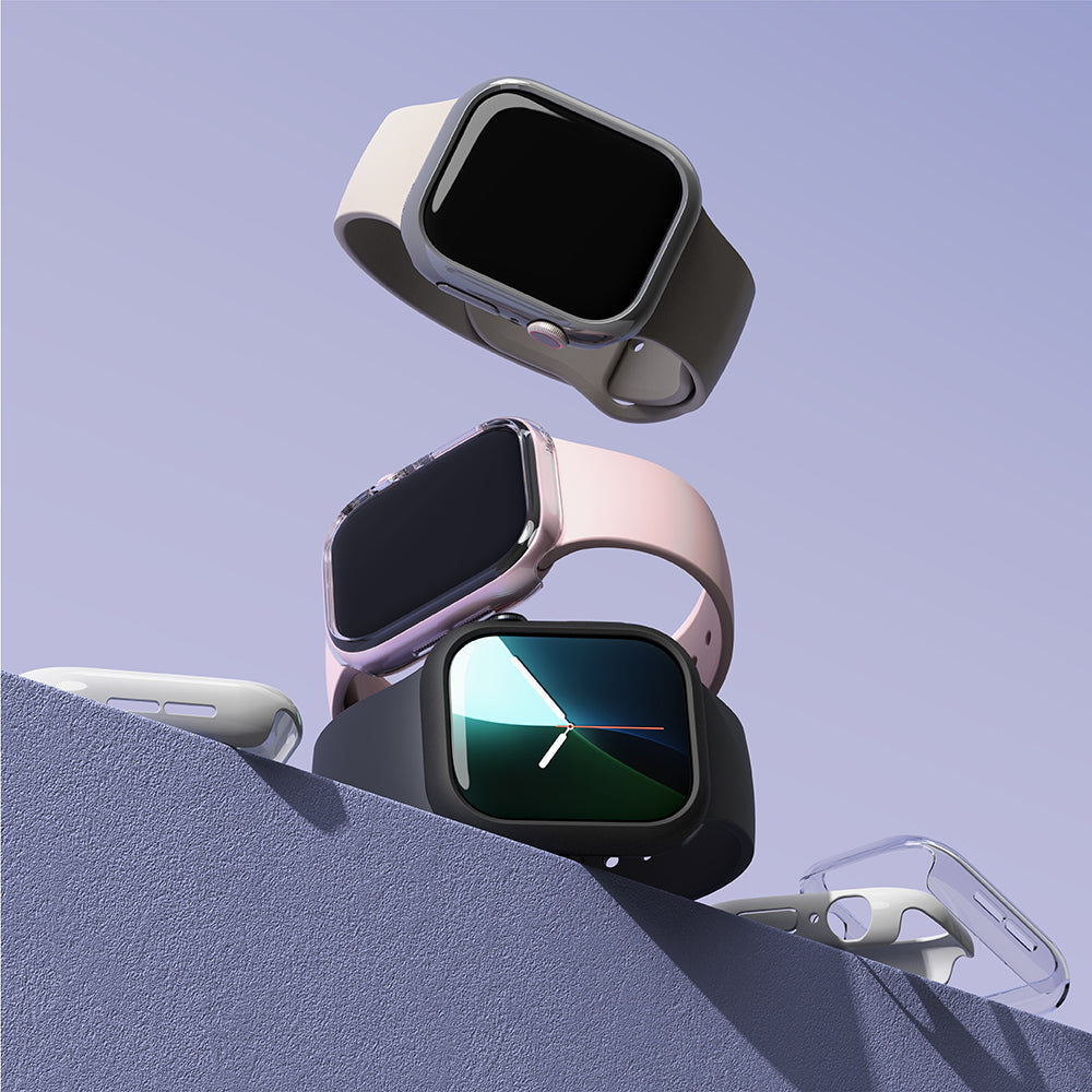 Ringke Slim futrola za Apple Watch Series 10 / 11 46mm, Set 2 komada, Mat Crna / Providna
