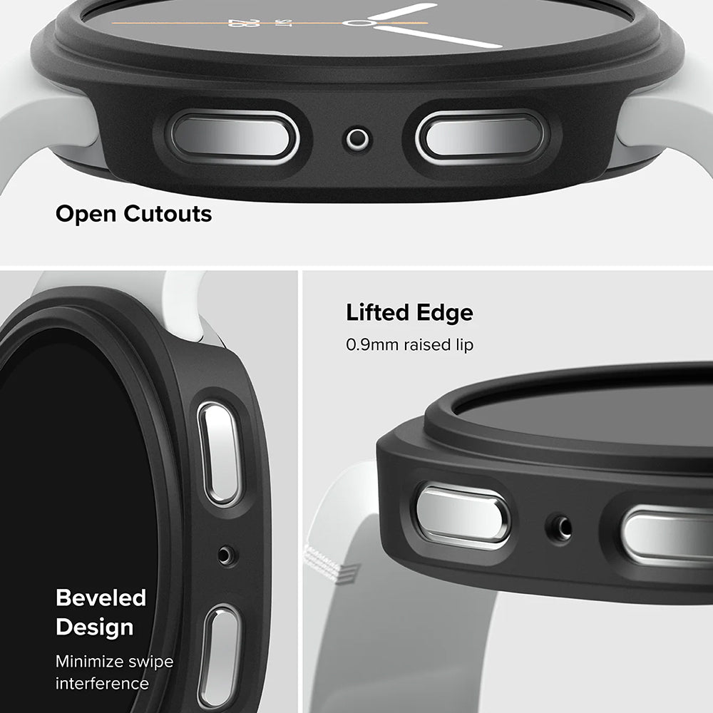 Ringke Slim futrola za Samsung Galaxy Watch8 44mm, Set 2 komada, Mat Crna