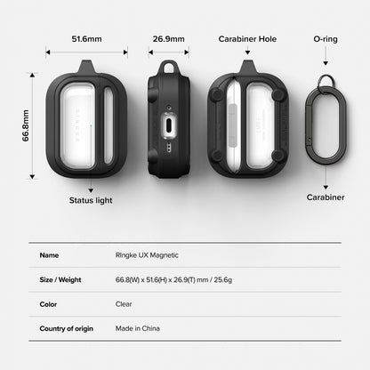 Ringke UX futrola za Apple AirPods Pro 3, Providna